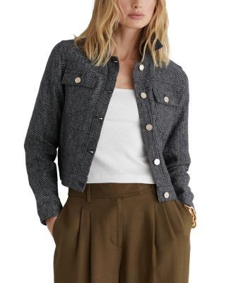 Reiss Bree Textured Trucker Jacket