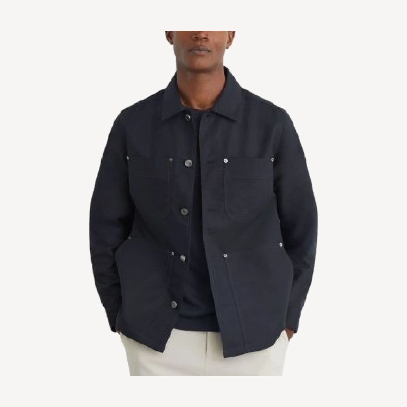 Reiss Yorker Twill Four Pocket Overshirt