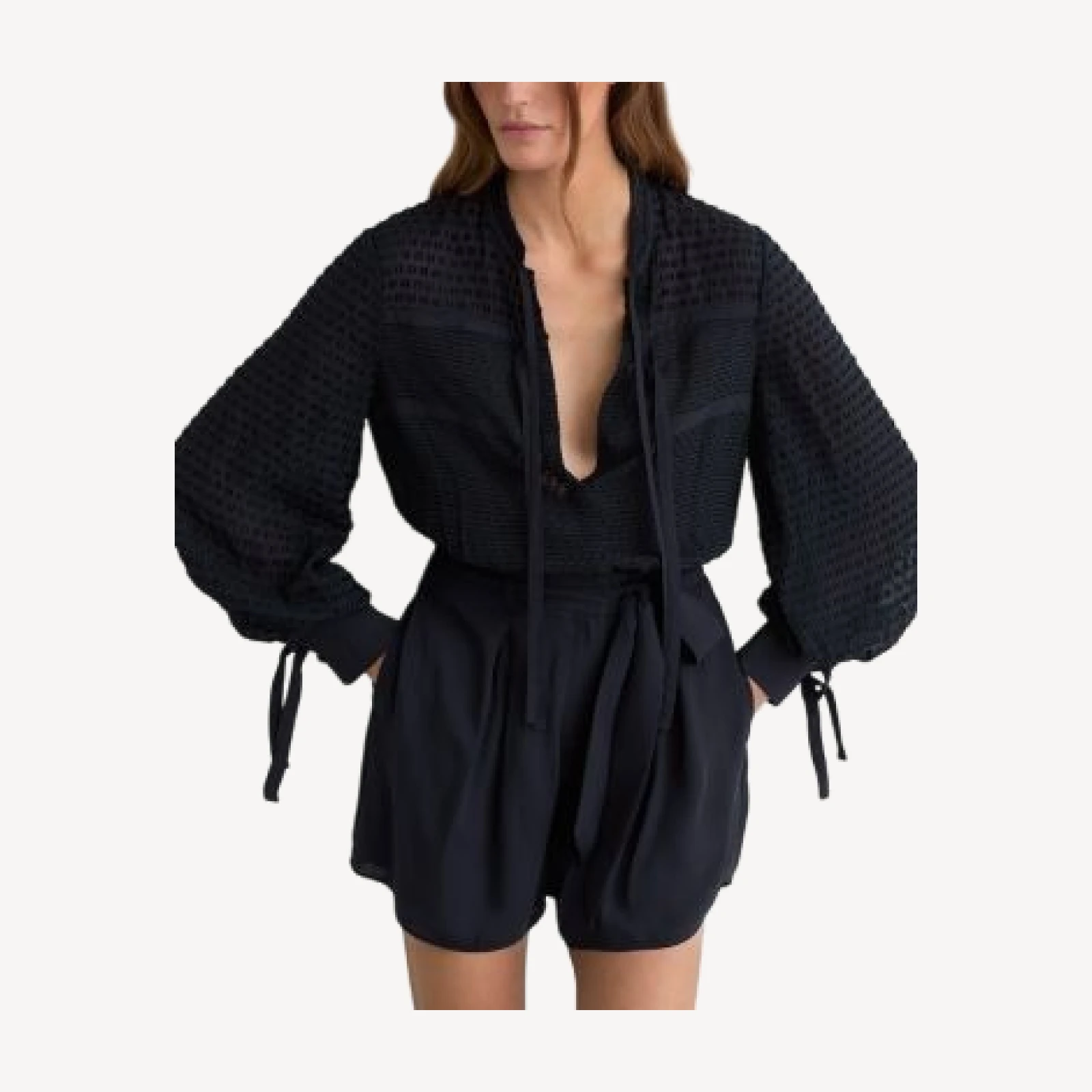 Reiss Embroidered Romper