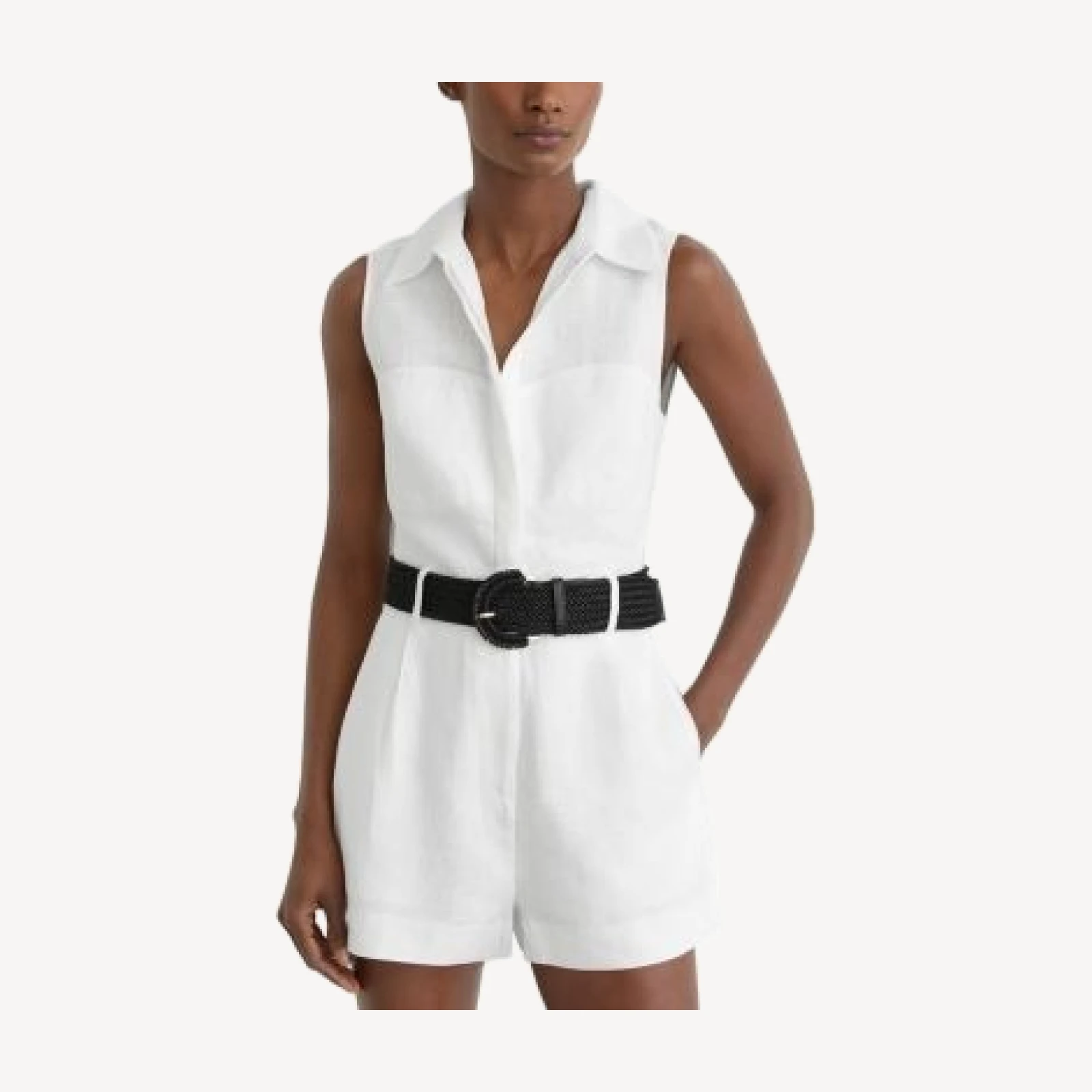 Reiss Taylor Linen Playsuit