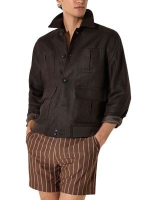 Reiss Presley Side Adjuster 12.5 Pinstripe Swim Shorts