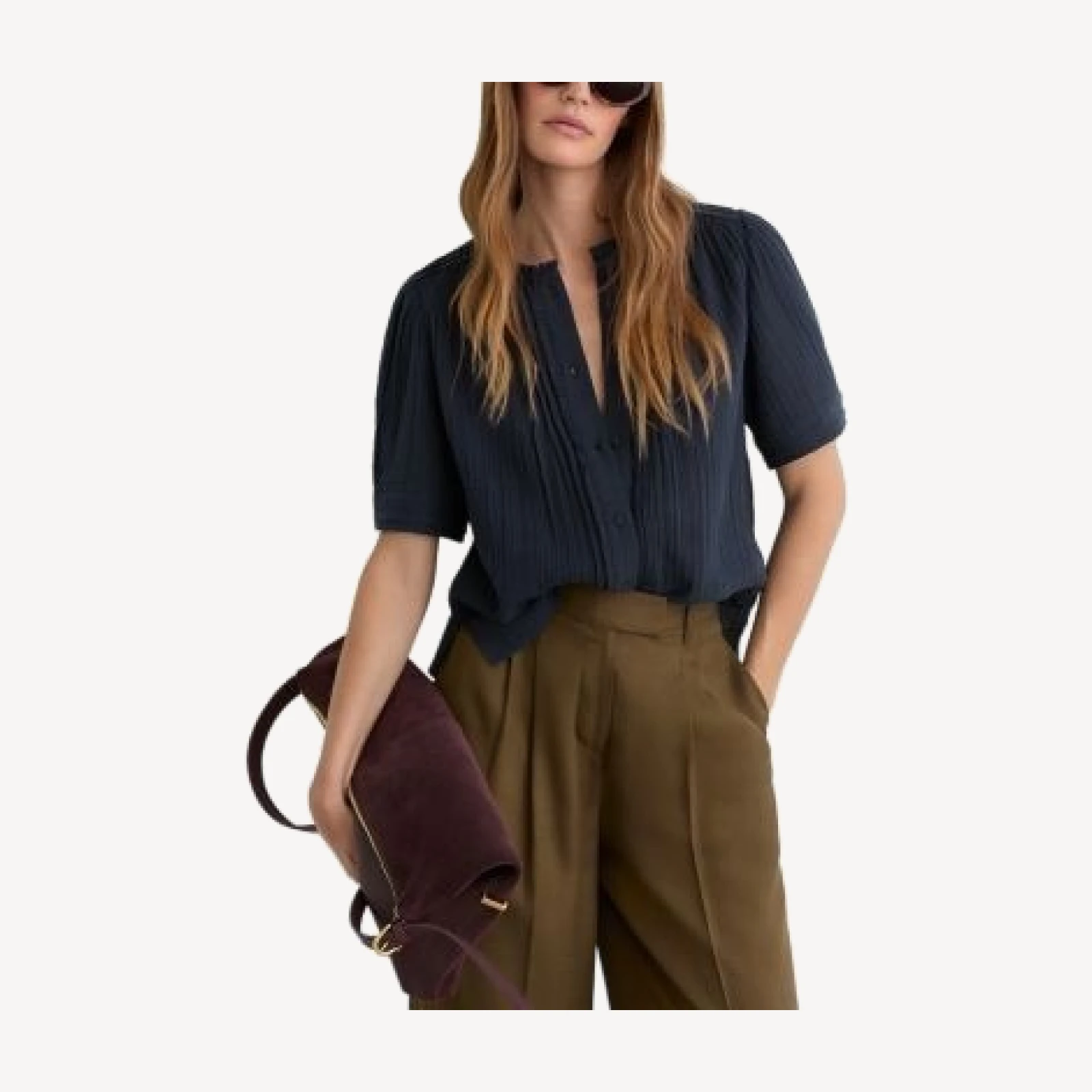 Reiss Aurelia Muslin Top