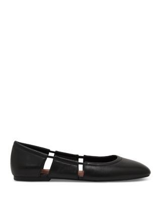 Reiss Women's Leona Cutout Leather Ballet Flats