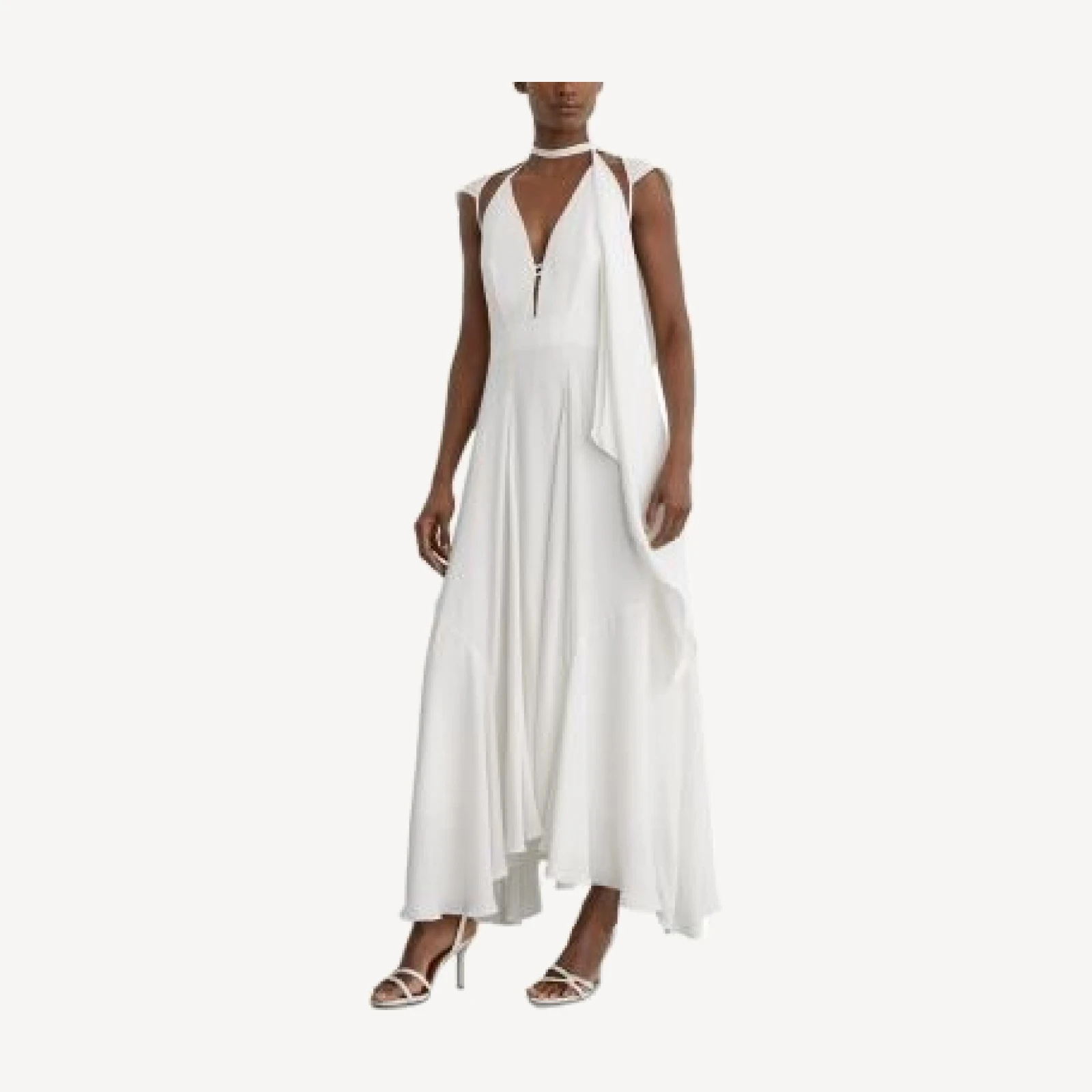 Reiss Evory Draped Cape Dress