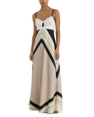 Reiss Petites Myra Scarf Print Maxi Dress