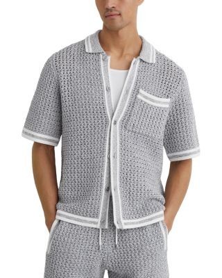 Reiss Meadows Regular Fit Contrast Tipping Pocket Shirt