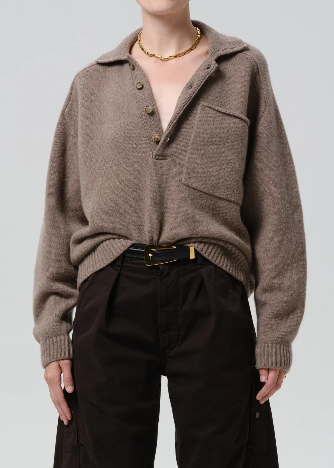 Agatha Rugby in Mushroom Heather