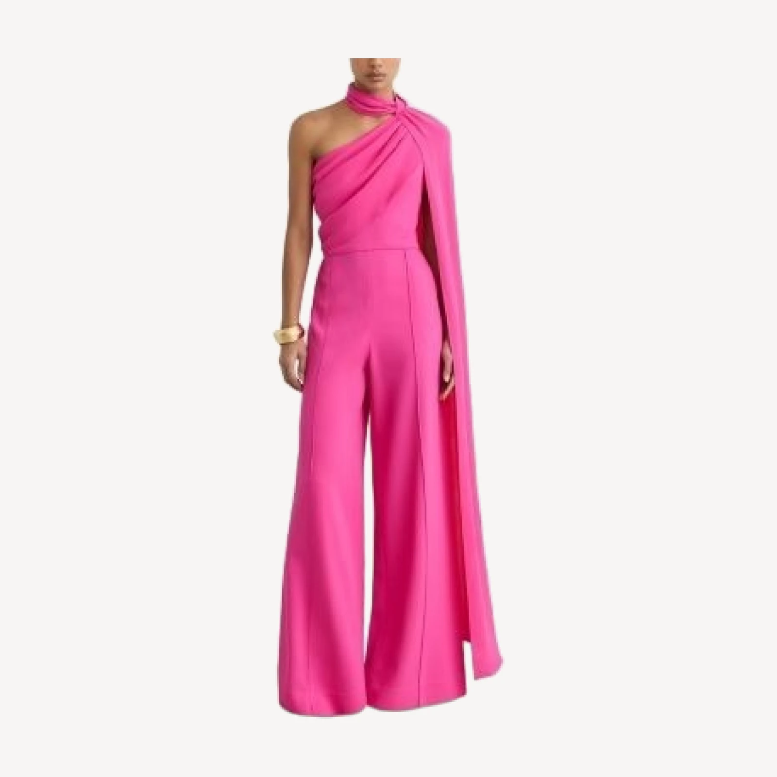 Reiss Petites Draped One Shoulder Jumpsuit