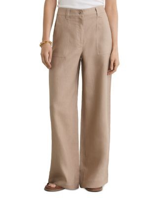 Reiss Petites Ashby Linen Pants