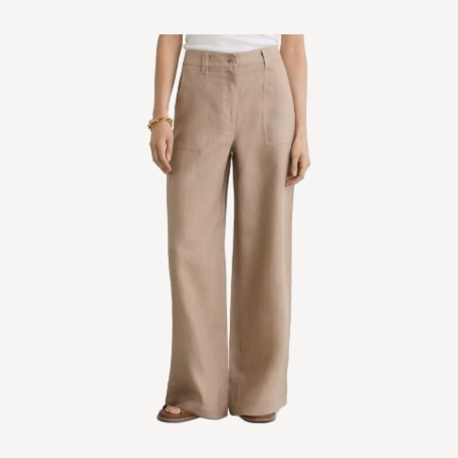 Reiss Petites Ashby Linen Pants