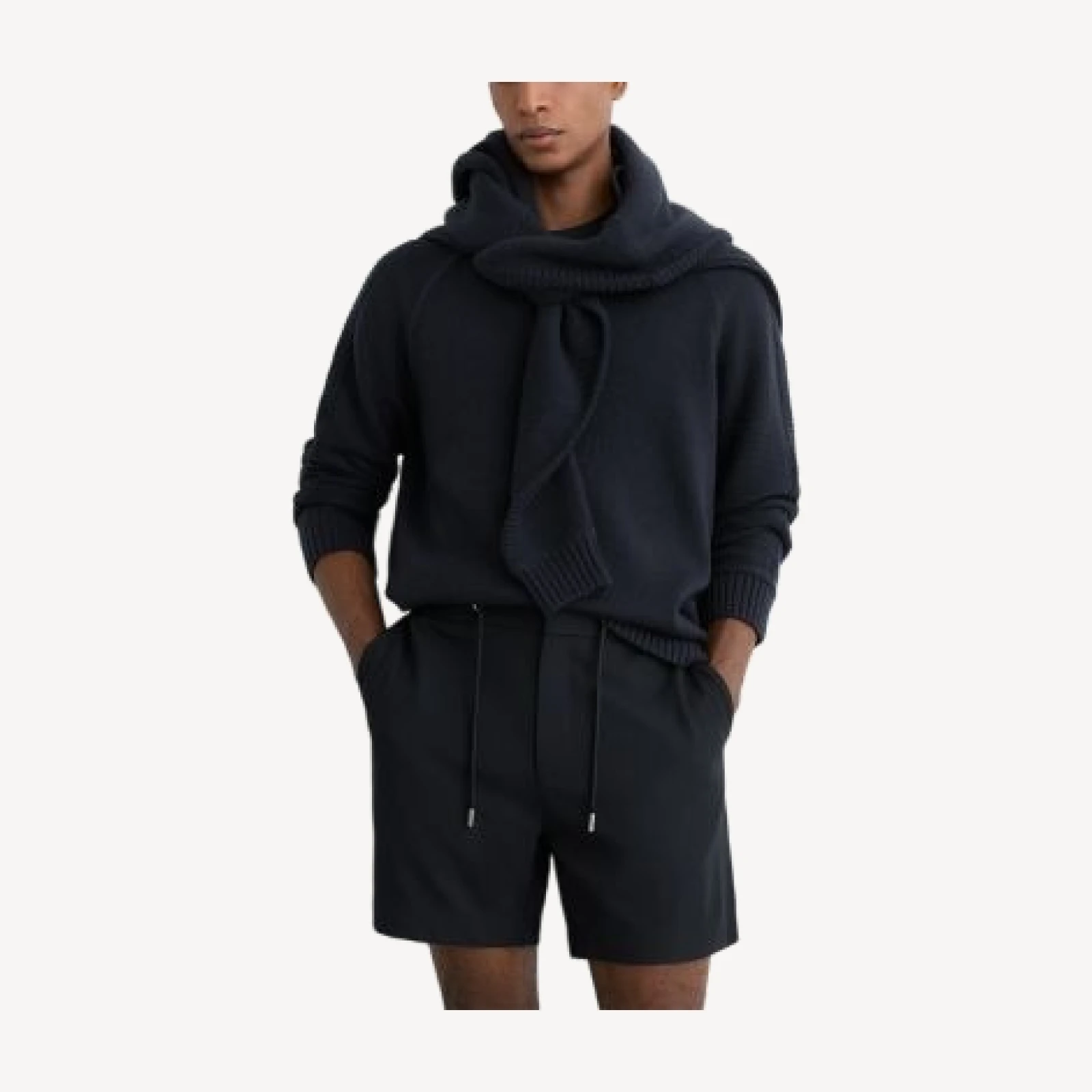 Reiss Textured Drawstring Shorts