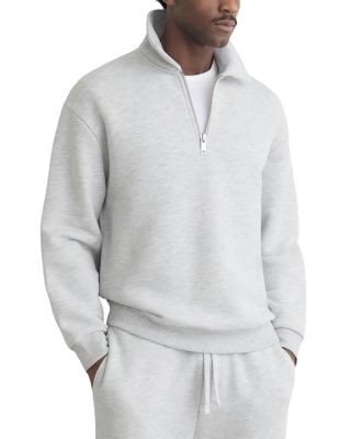 Reiss Heavyweight Half Zip Sweatshirt