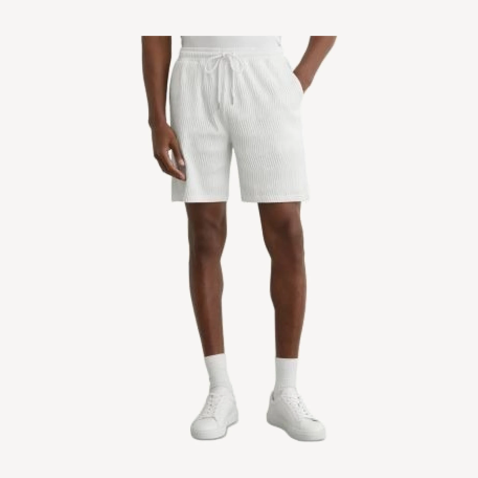 Reiss Alvo Drawstring Textured Shorts
