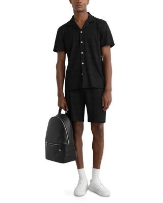 Reiss Textured Drawstring 7.5 Shorts
