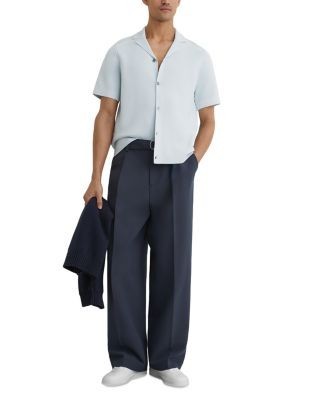 Reiss Wandsworth Chain Stitch Camp Shirt