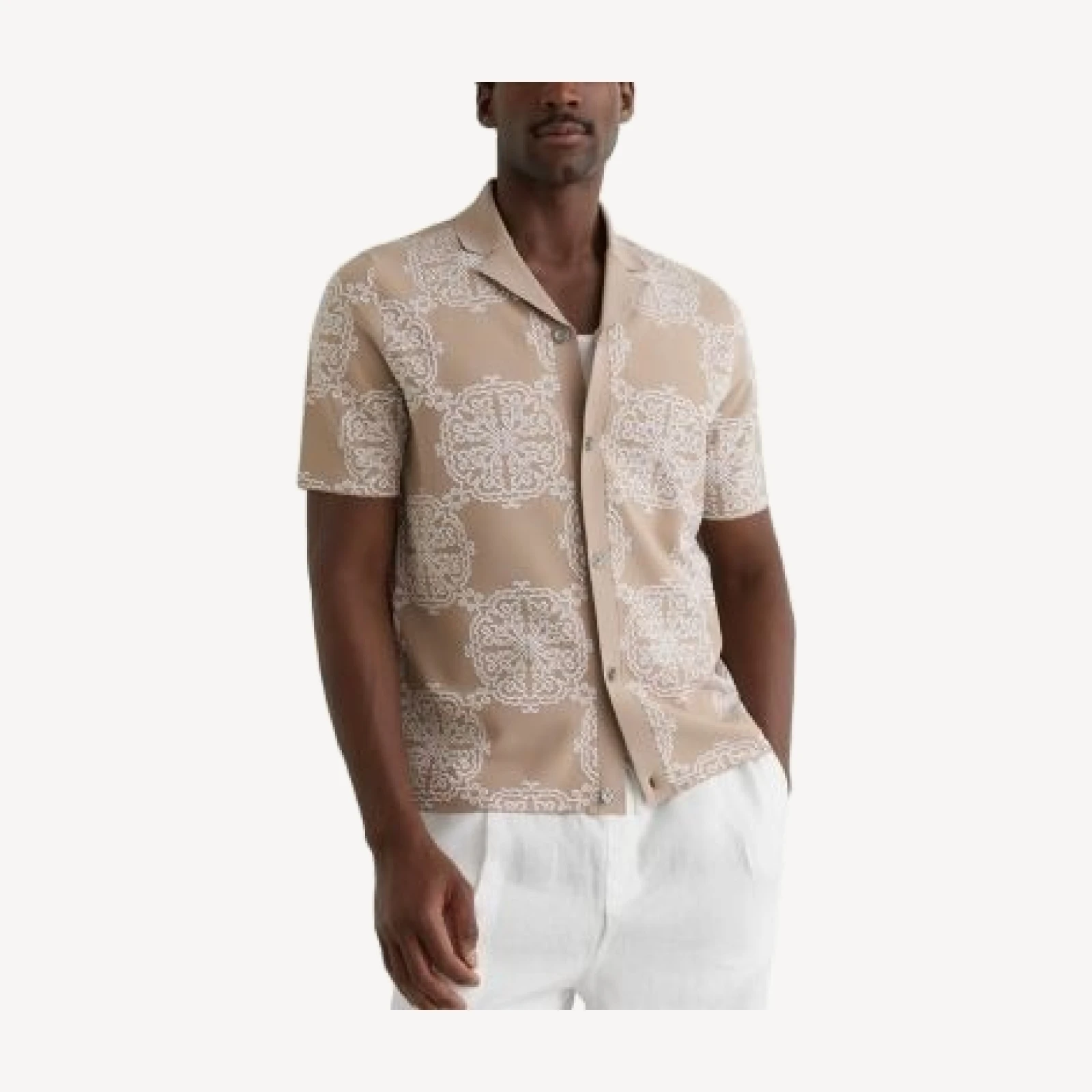 Reiss Gabriel Regular Fit Jacquard Patterned Shirt