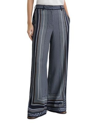 Reiss Petite Anna Wide Leg Printed Trousers