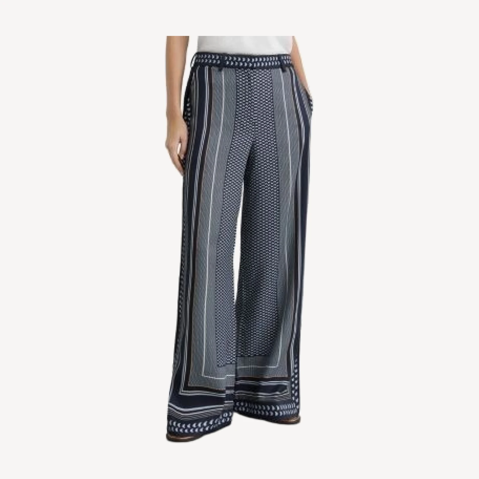 Reiss Petite Anna Wide Leg Printed Trousers