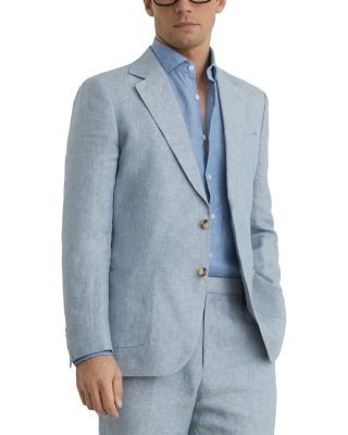 Reiss Tailored Fit Linen Twill Blazer