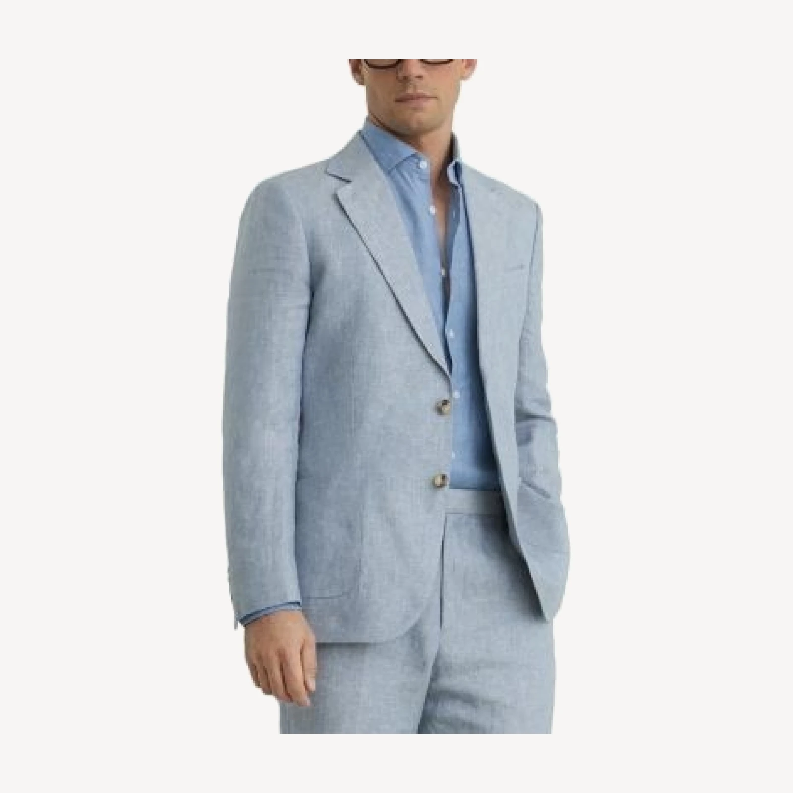 Reiss Tailored Fit Linen Twill Blazer
