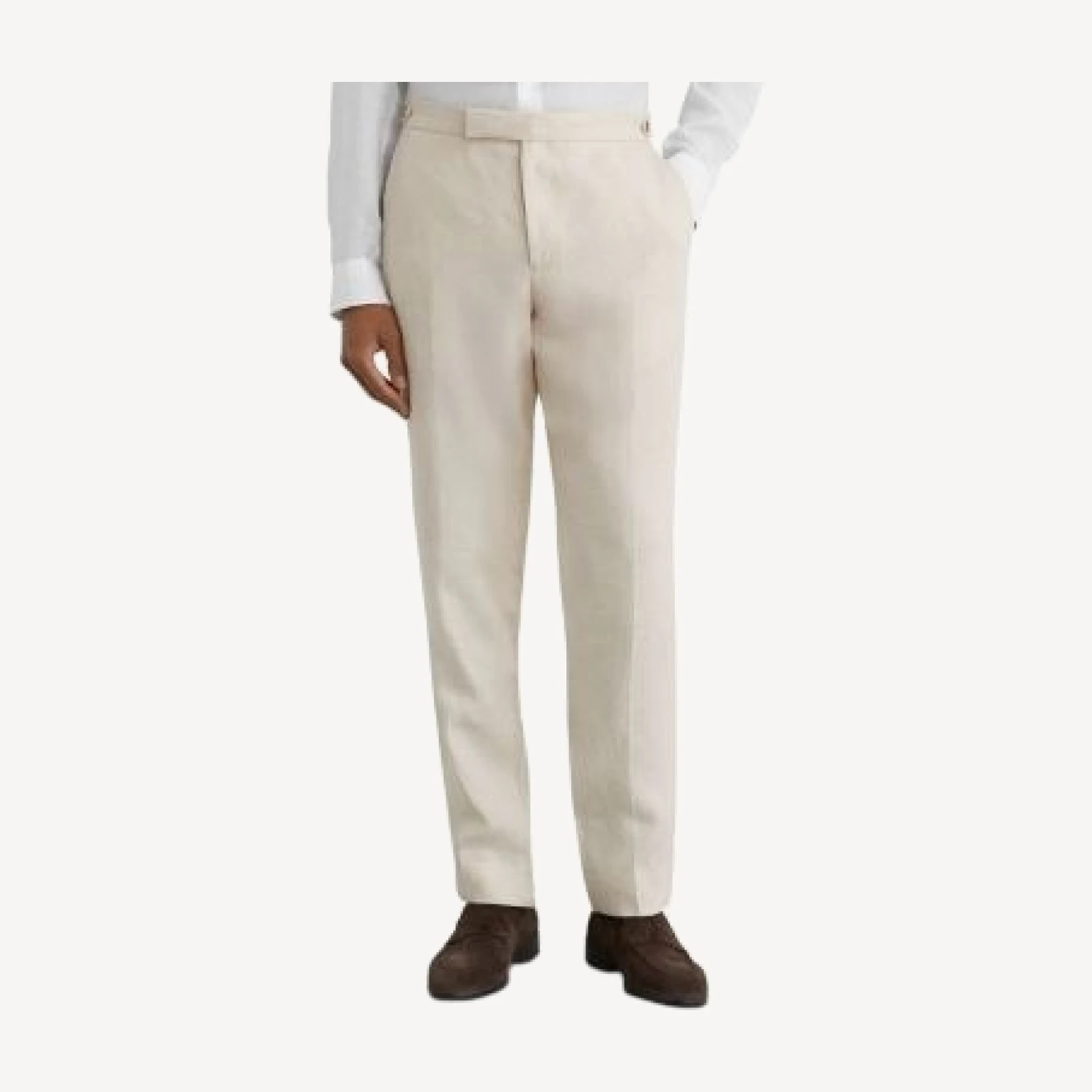 Reiss Atlantic Tailored Fit Linen Twill Suit Trousers