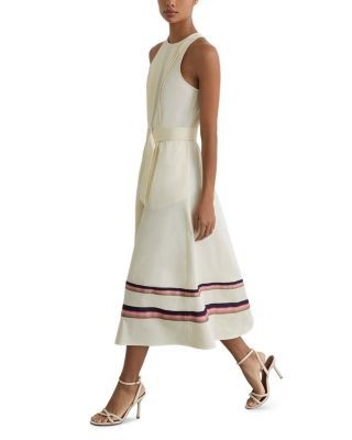 Reiss Sara Stripe Hem Midi Dress