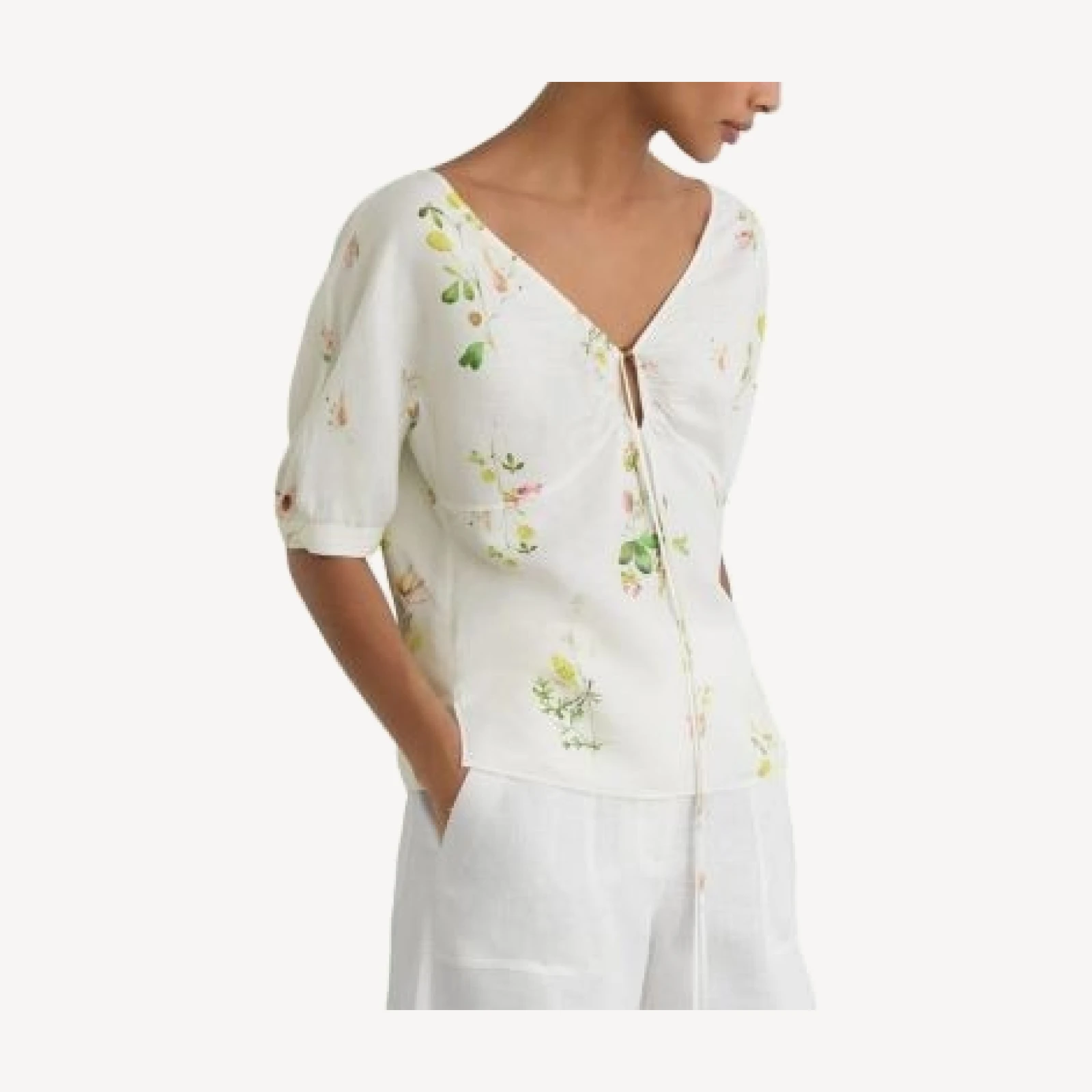 Reiss Qunicy Keyhole Top