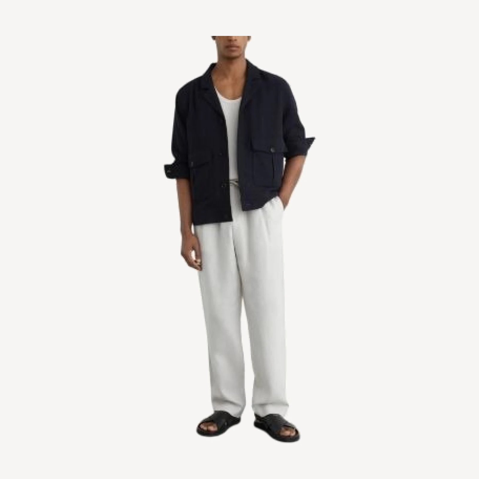 Reiss Stone Relaxed Fit Trousers