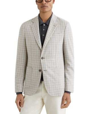 Reiss Canty Tailored Fit Houndstooth Blazer