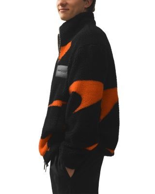 Reiss x McLaren Unisex Black Papaya Speedmark Jacket