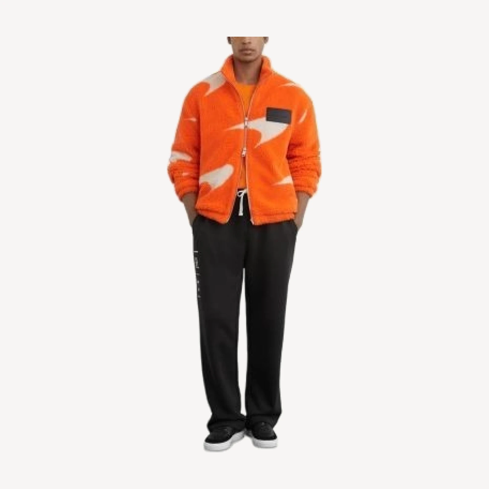 Reiss x McLaren Unisex Papaya Orange Speedmark Jacket