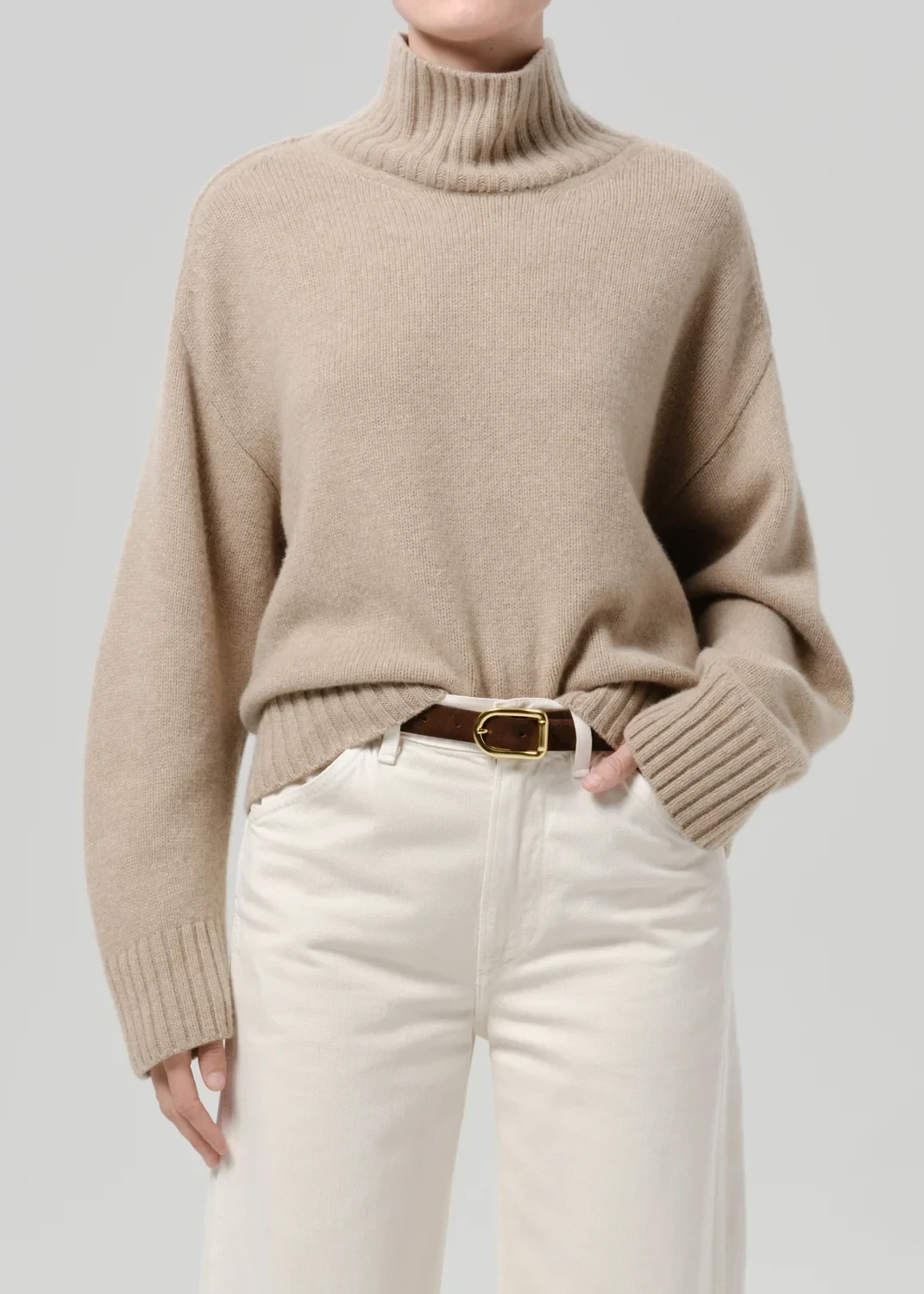 Scout Turtleneck Sweater in Fawn