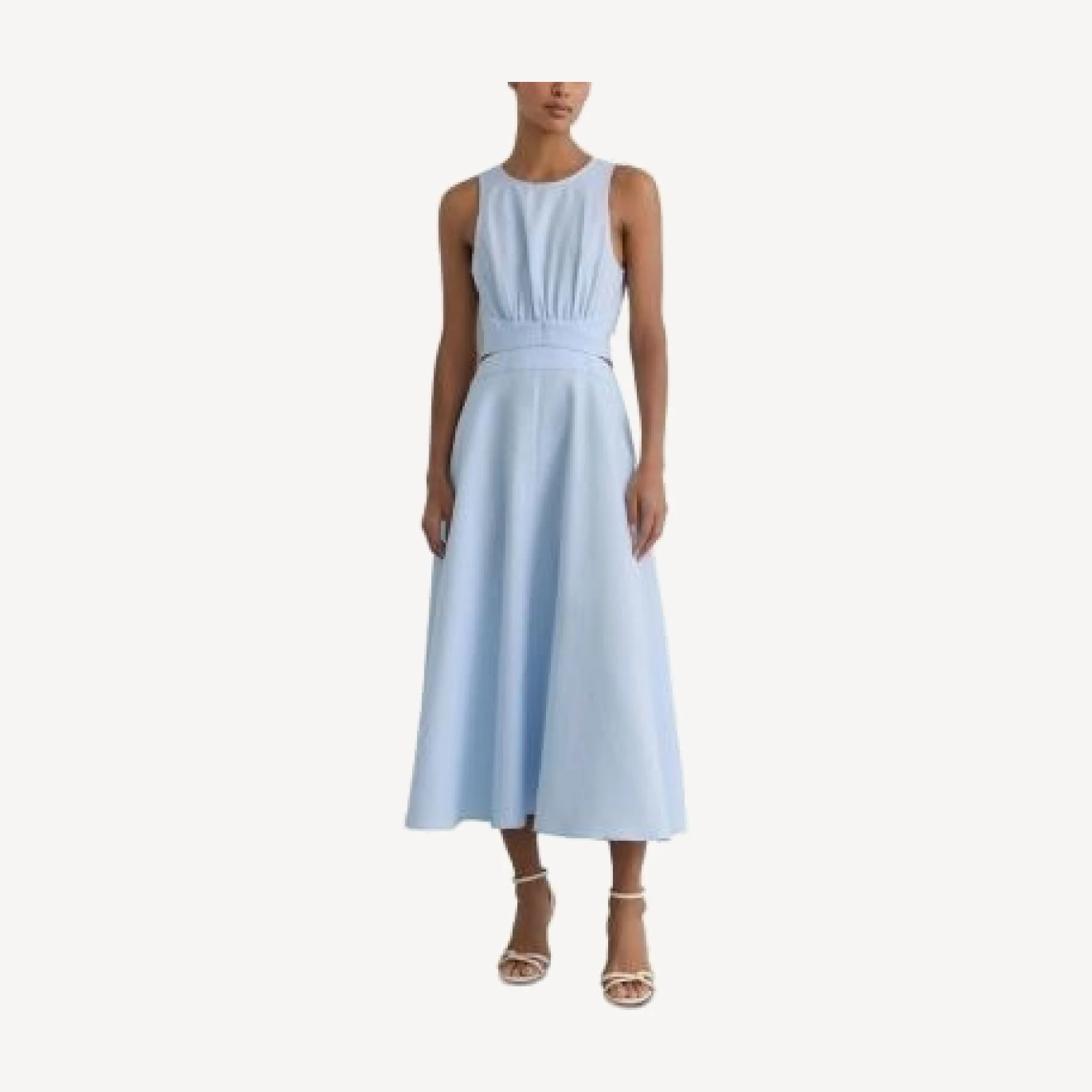 Reiss Hazel Linen and Cotton Sleeveless Dress
