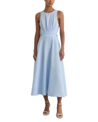 Reiss Hazel Linen and Cotton Sleeveless Dress