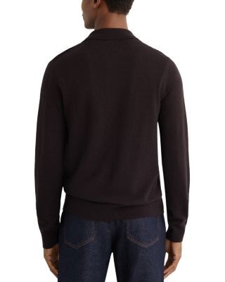 Reiss Gideon Long Sleeve Button Through Stitch Detail Cardigan