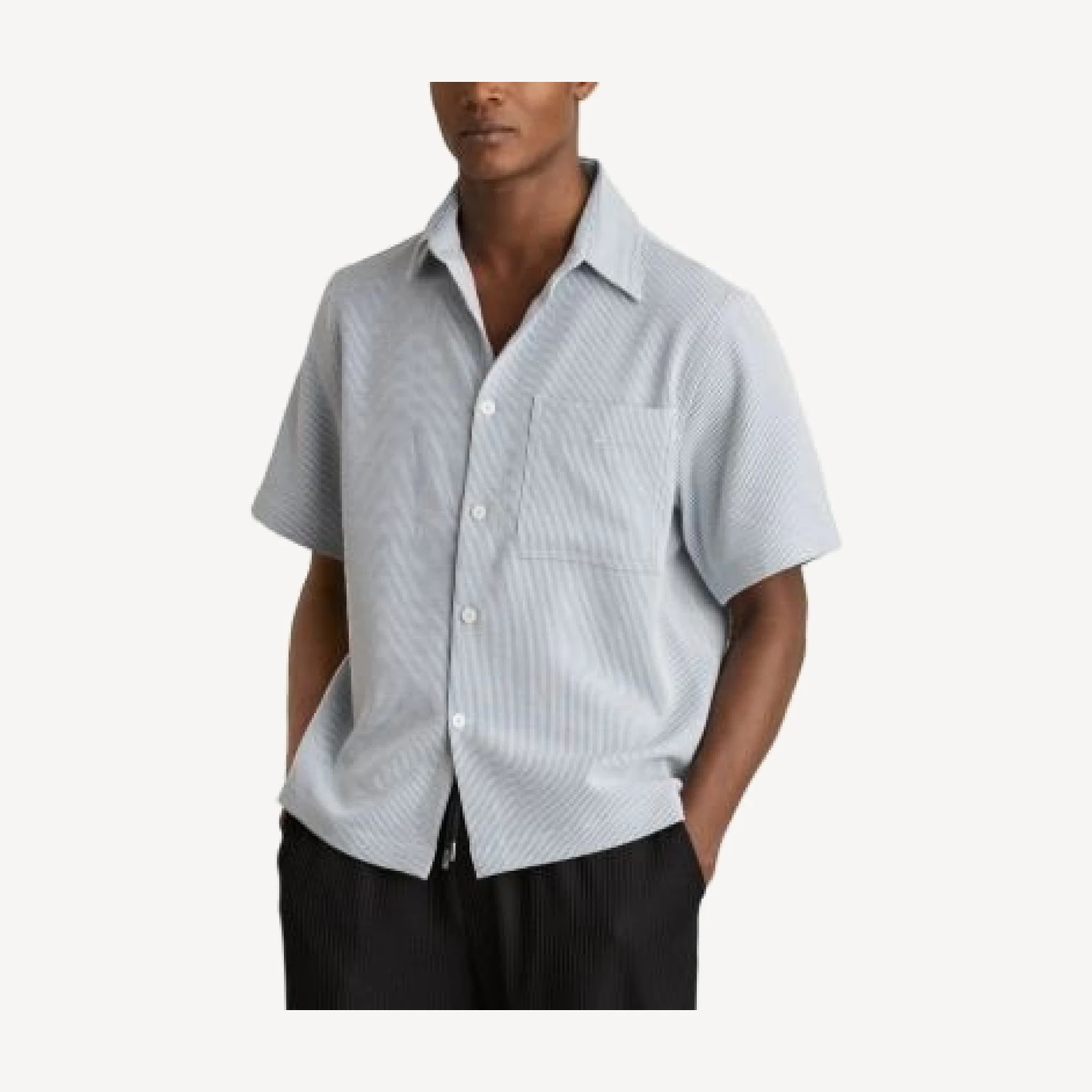 Reiss Sensei Narrow Stripe Pocket Shirt