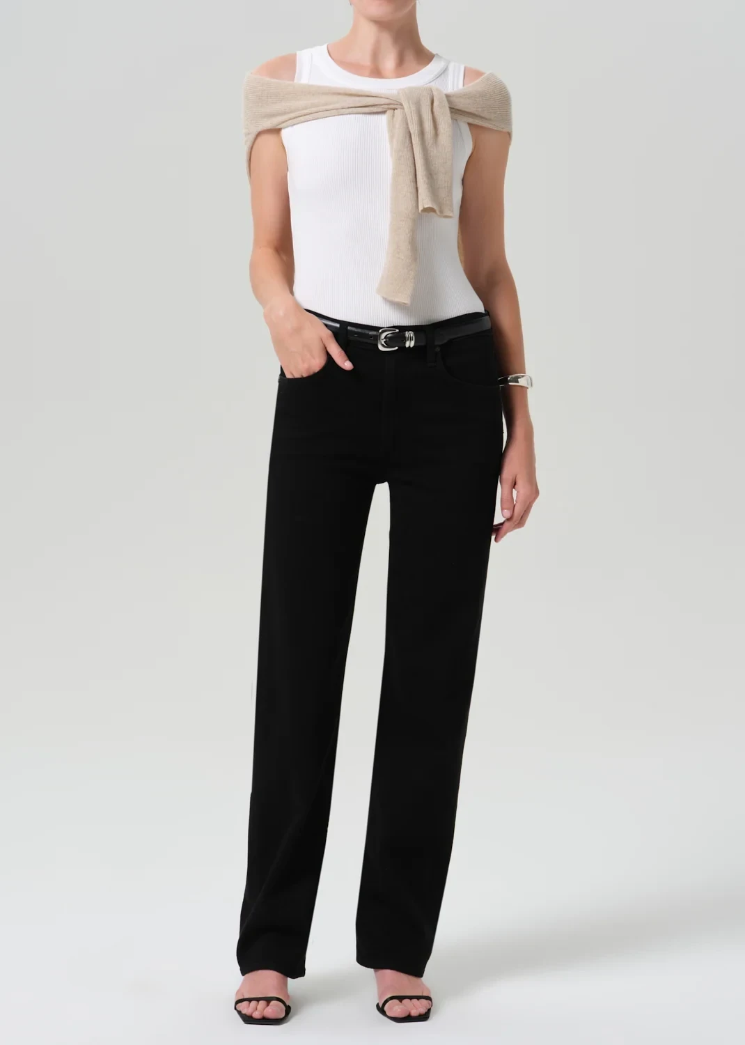 Palma Straight Long Clean Hem in Starless