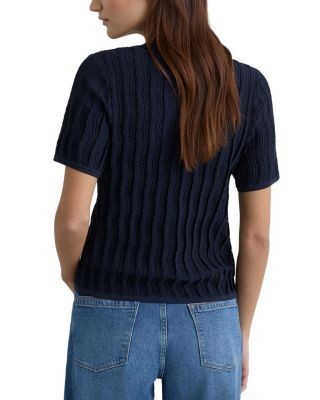 Reiss Audrey Textured Knit Shirt