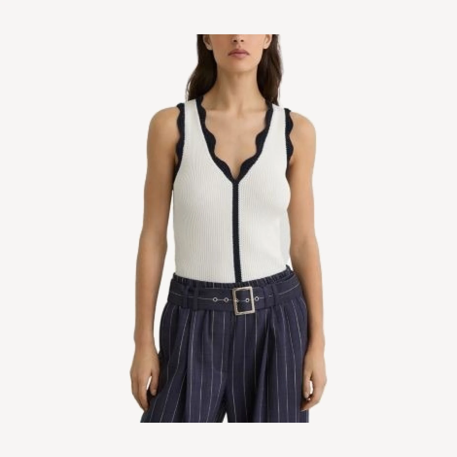 Reiss Freya Knit Top