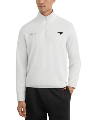 Reiss McLaren Unisex Half Zip Logo Sweatshirt