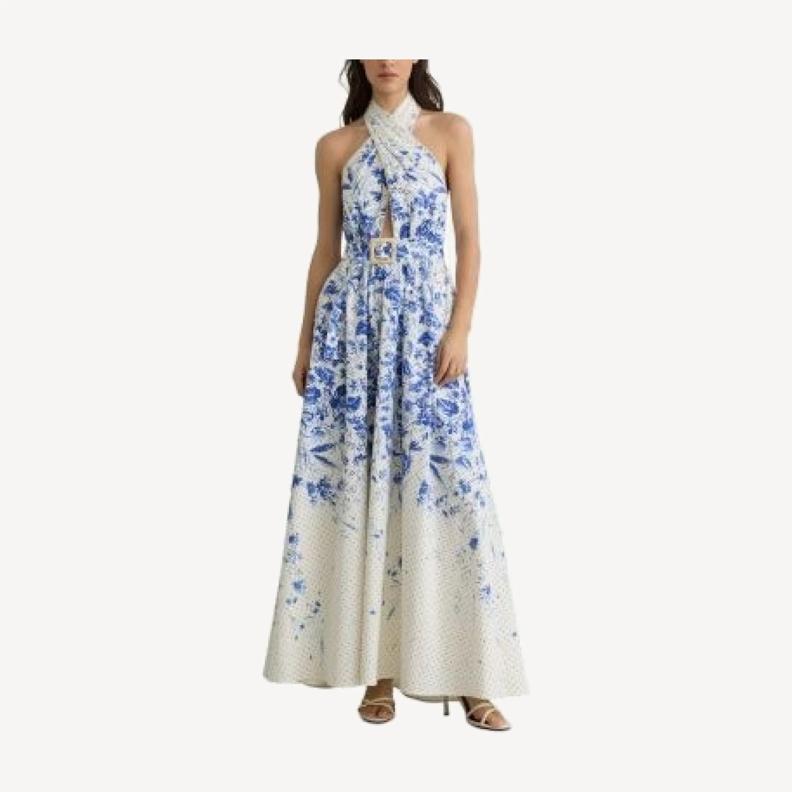 Reiss Petite Printed Cotton Dress