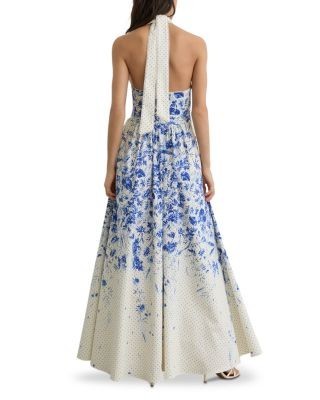Reiss Petite Printed Cotton Dress