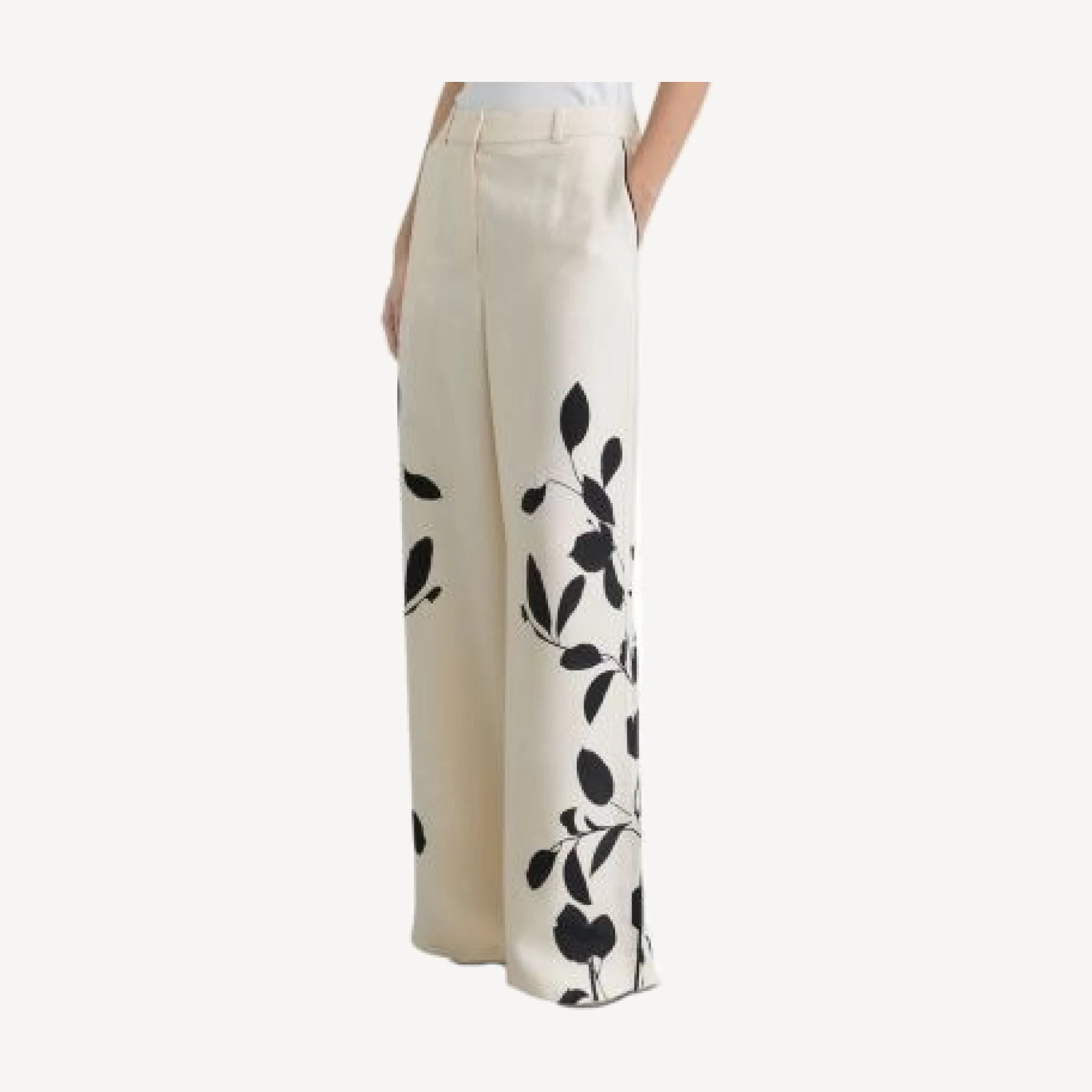 Reiss Petite Delilah Printed Wide Leg Pants