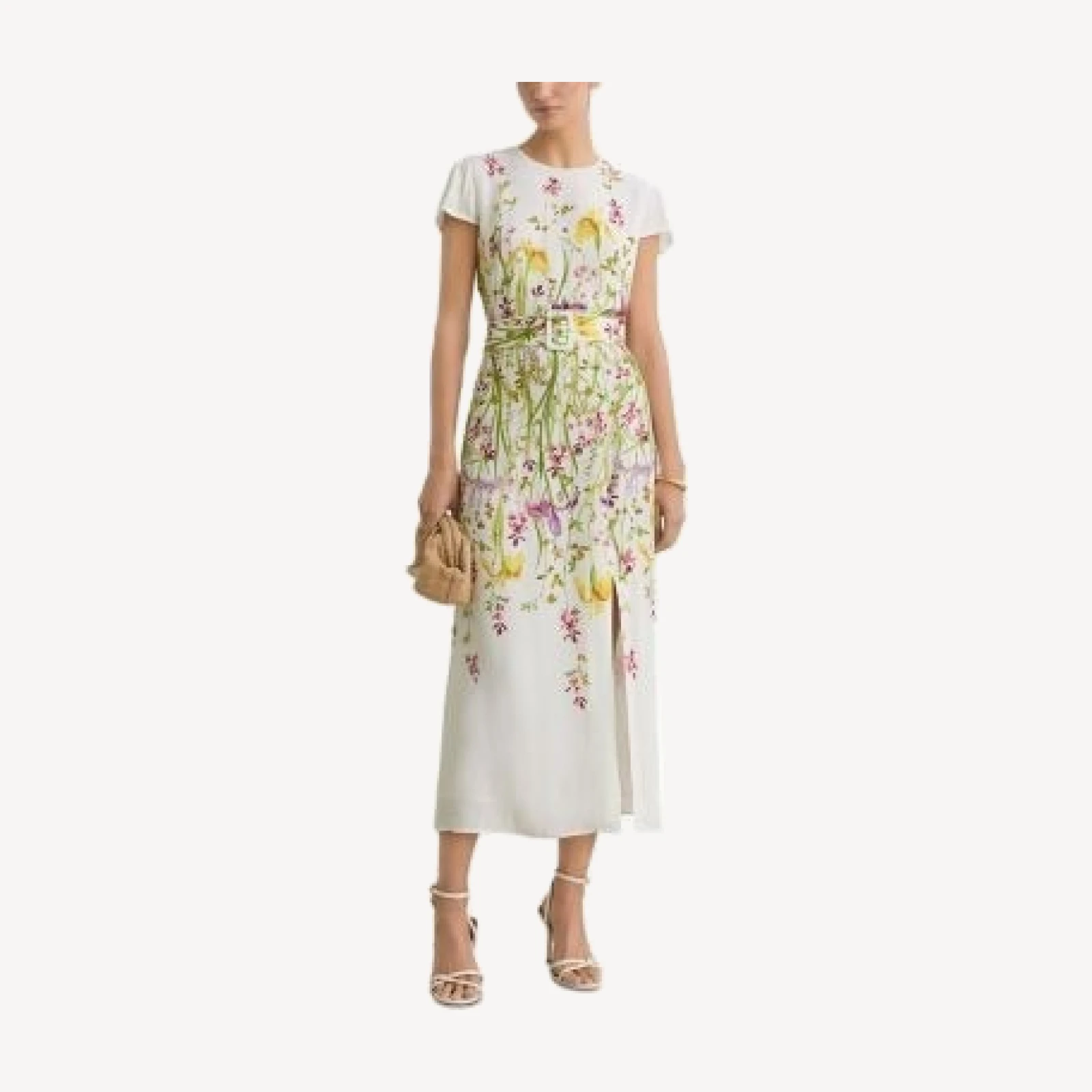 Reiss Floral Printed Midi Dress