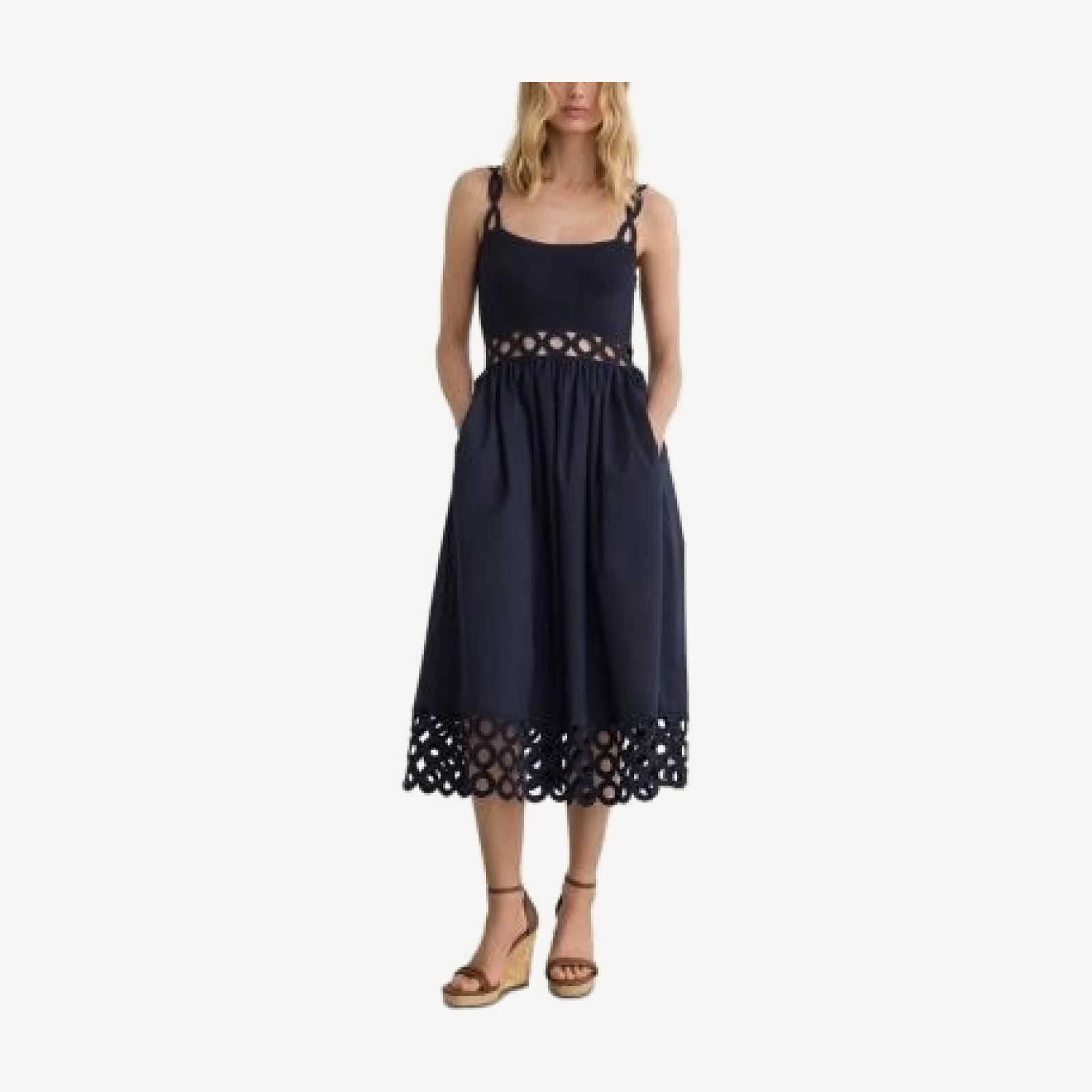 Reiss Rita Woven Midi Dress