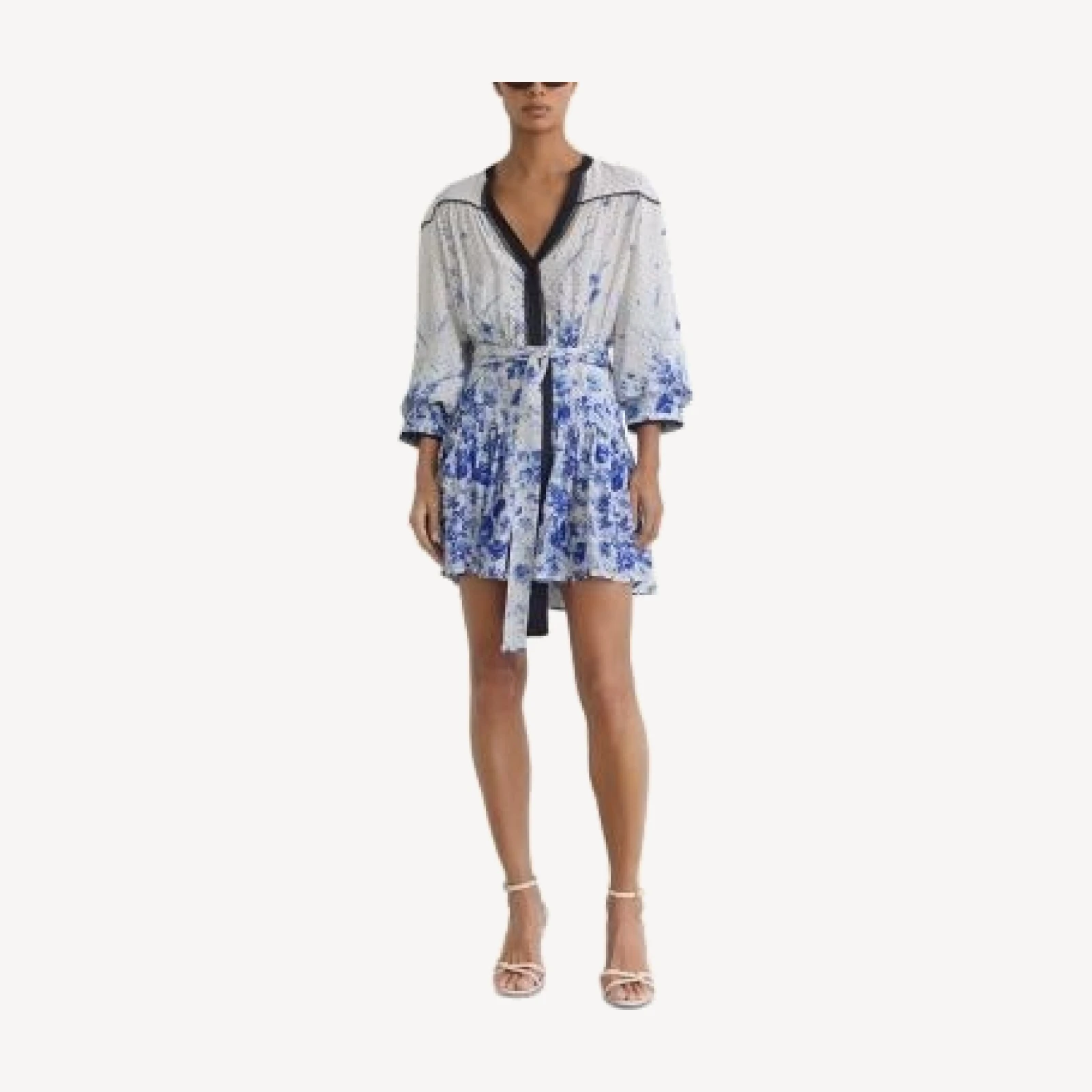 Reiss Printed Flippy Dress