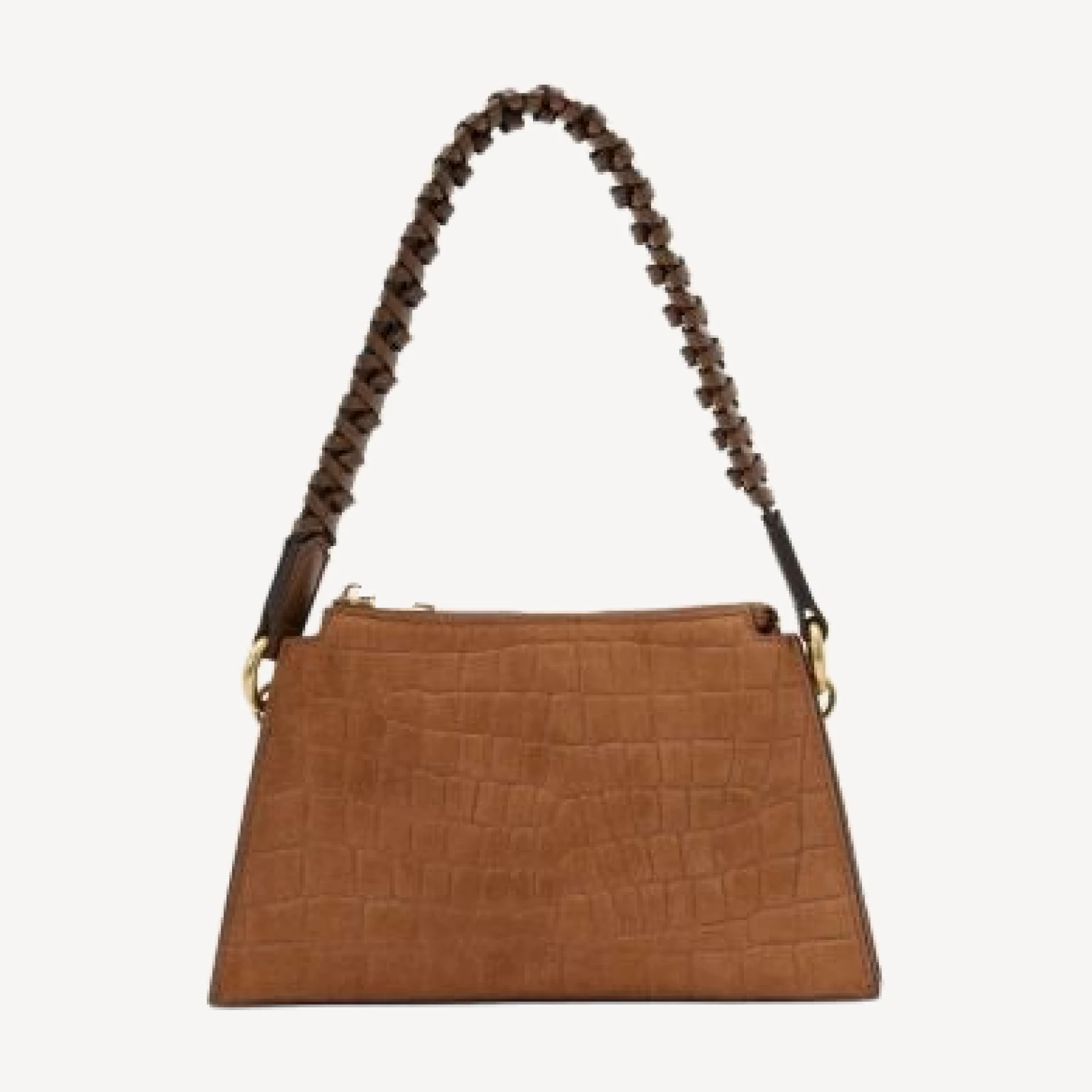 Reiss Avery Suede & Leather Shoulder Bag
