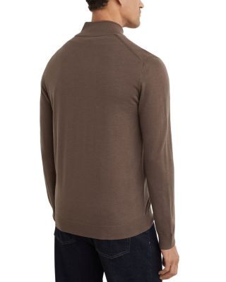 Reiss Hampshire Wool Slim Zip Cardigan Sweater