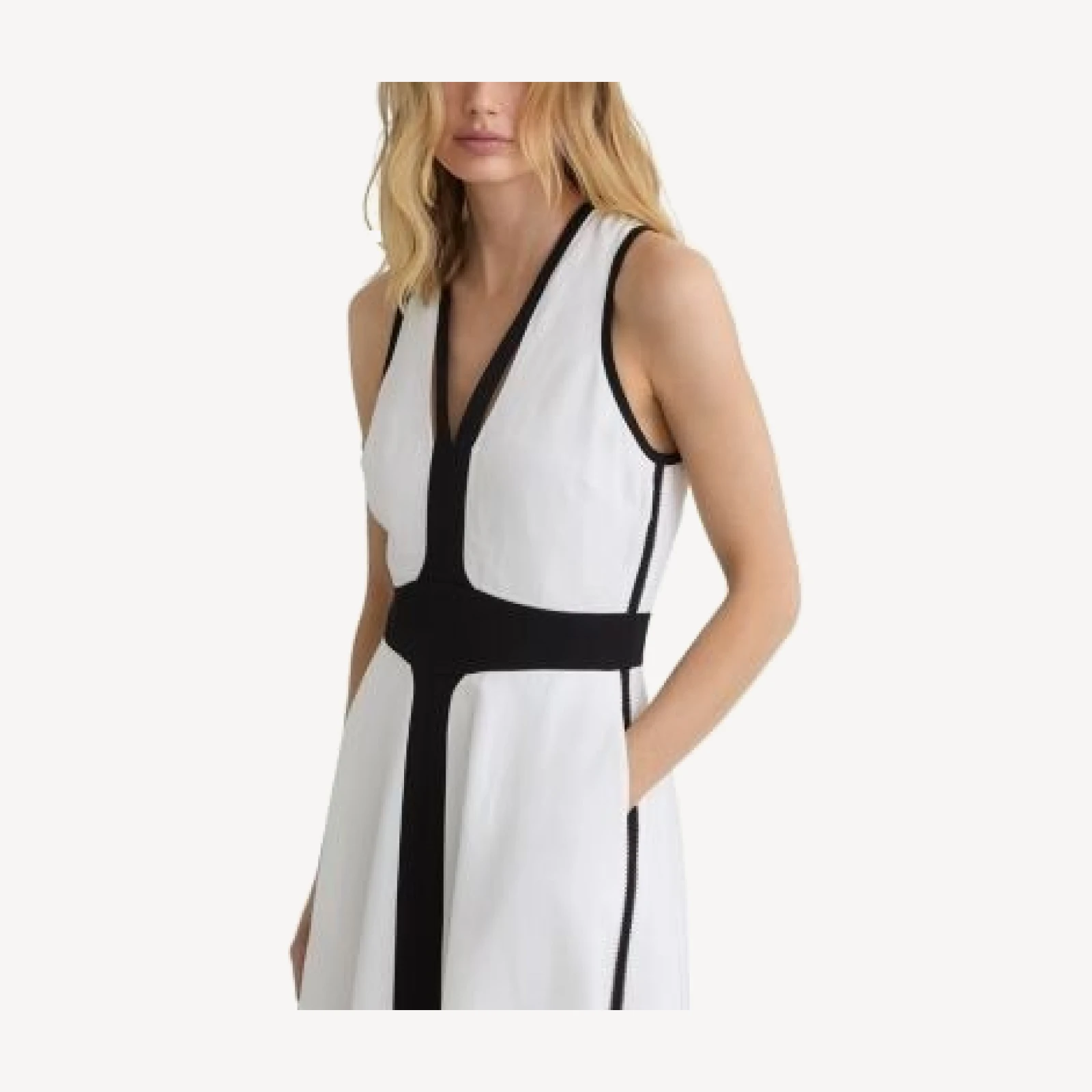 Reiss Petite Nova Contrast Trim Dress