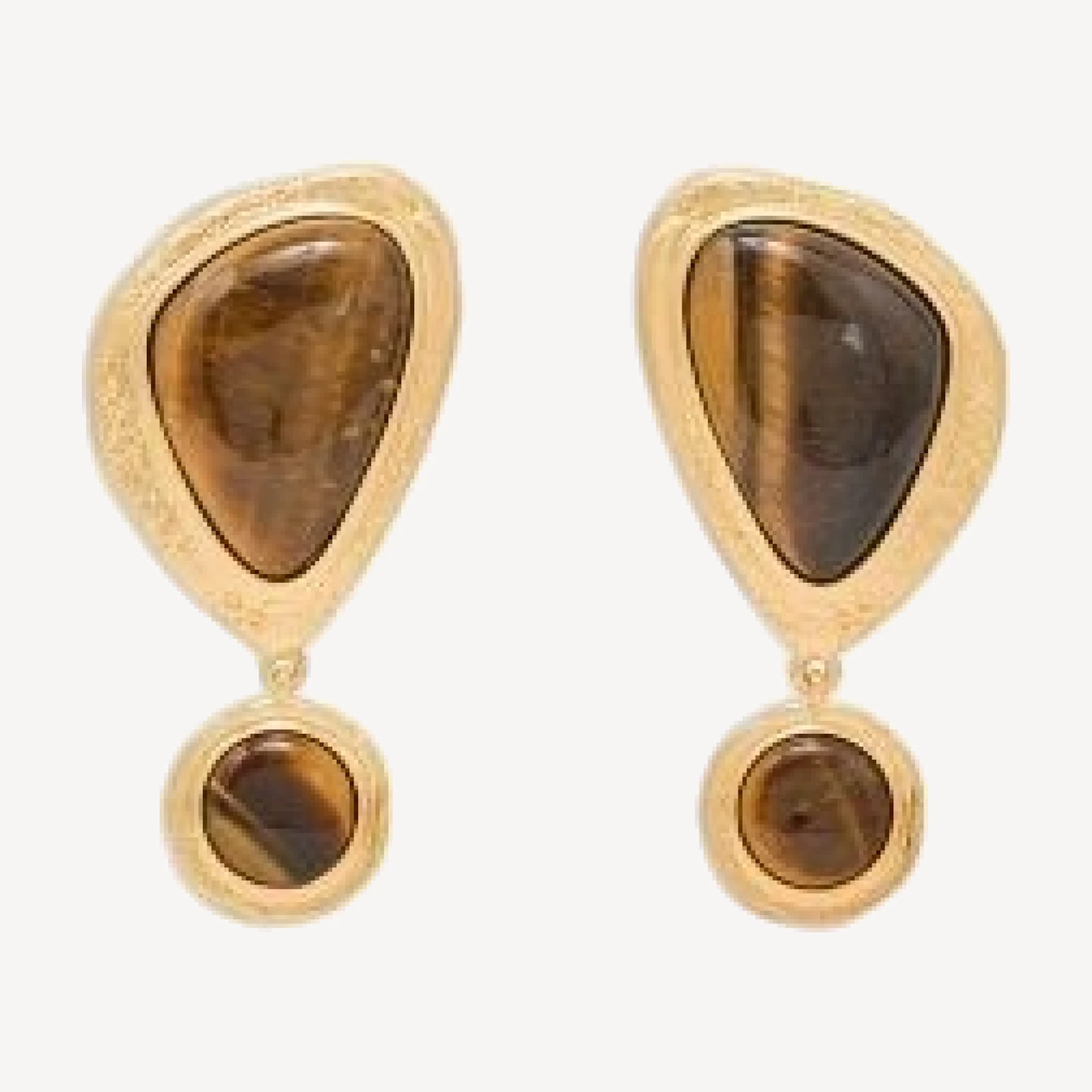 Reiss Tori Tumbled Stone Drop Earrings